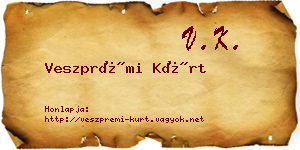 Veszprémi Kürt névjegykártya